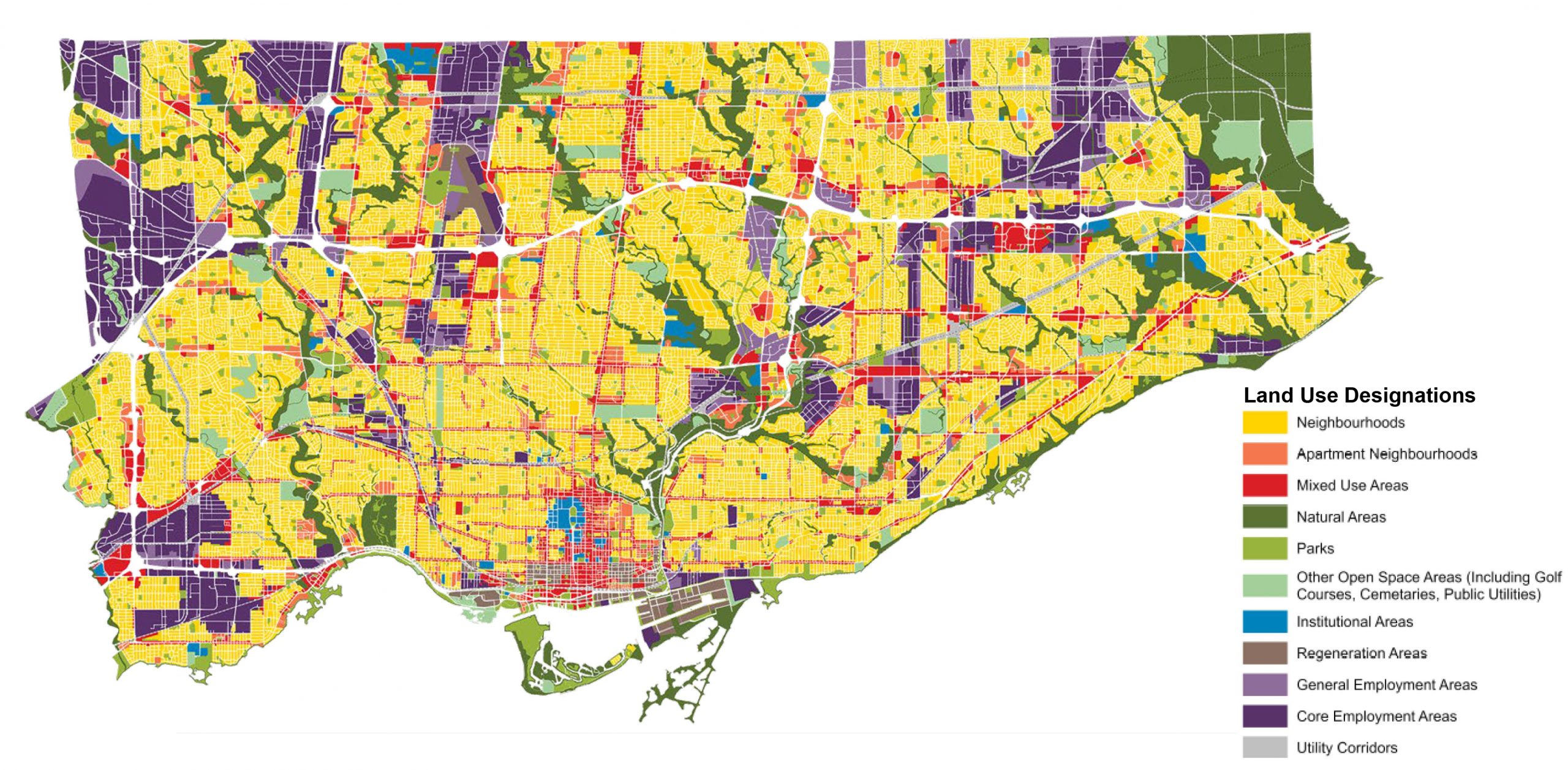 Toronto Official Plan Map 23 Land Use Plan